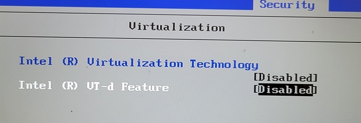 VMWare installation screen