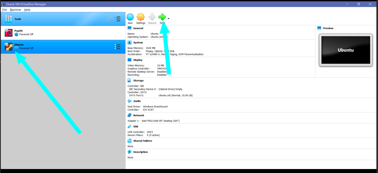 Start Setup Disk