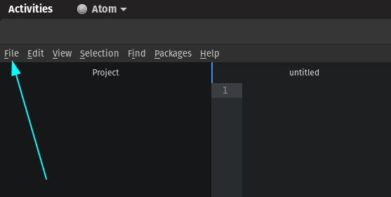 Atom New File