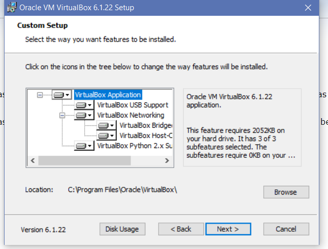 VirtualBox Setup